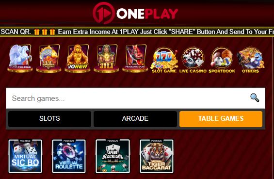 Play table games like roulette and blackjack online